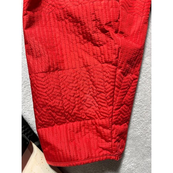 Vintage Totes Womens Plus 3X Red Quilted Rain Coat Jacket Soft Fleece Lining - Picture 14 of 16